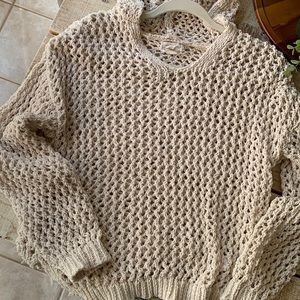 Nicole Miller Artelier crochet sweater with hood